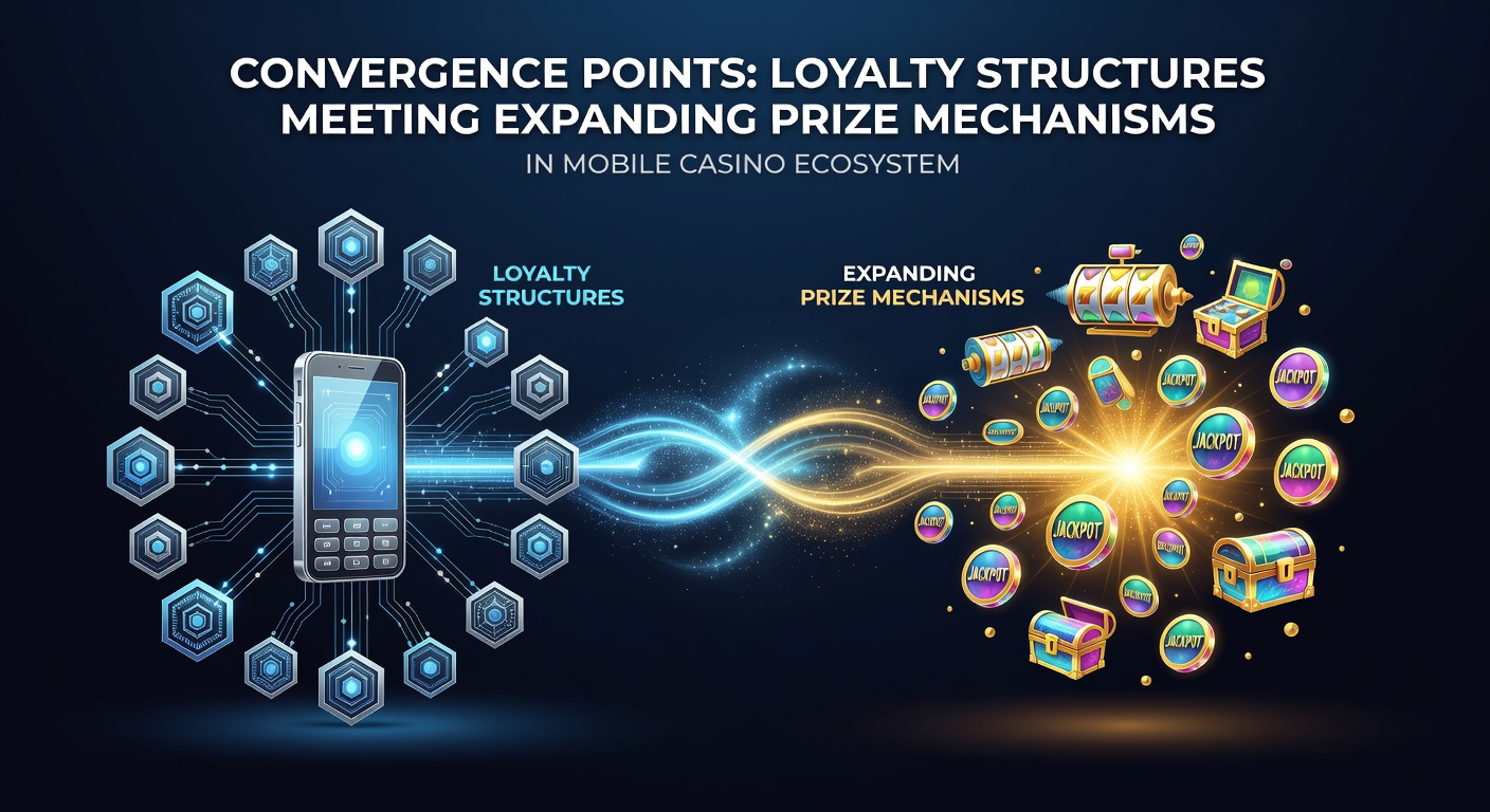 Infographic illustrating loyalty tier progression intersecting with expanding jackpot mechanisms in mobile casino apps