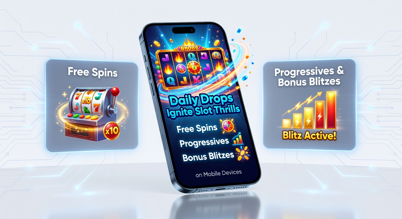 Close-up of progressive jackpot meter on a smartphone alongside bonus wheel spinning with free spin awards