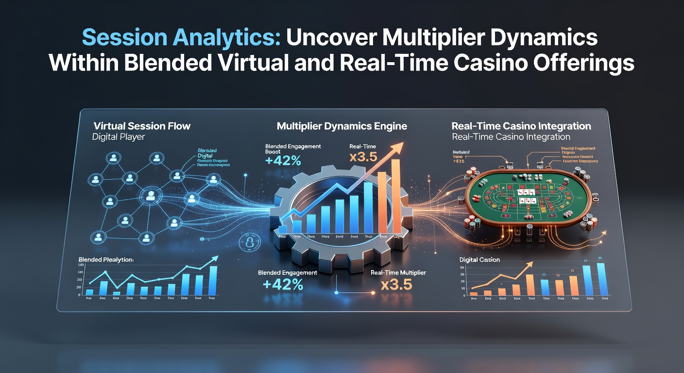 Dashboard showing session analytics tracking multiplier progression across virtual and live casino sessions