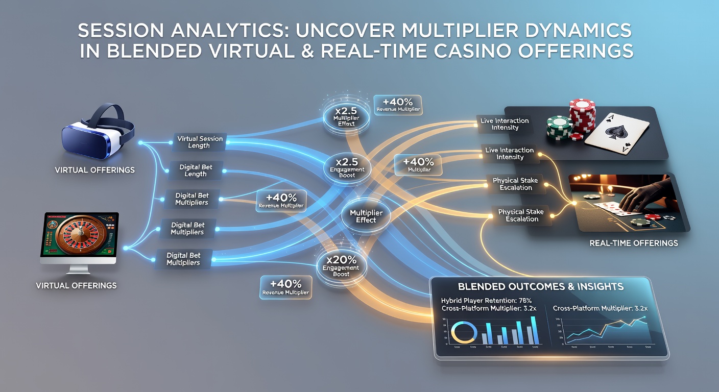 Analytics interface displaying multiplier curves from blended casino sessions