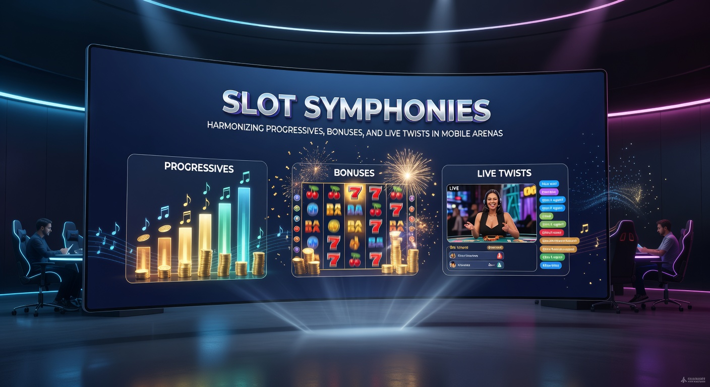 Dynamic screenshot of a mobile slot symphony in action, featuring live dealer overlay, exploding bonus multipliers, and a soaring progressive ticker