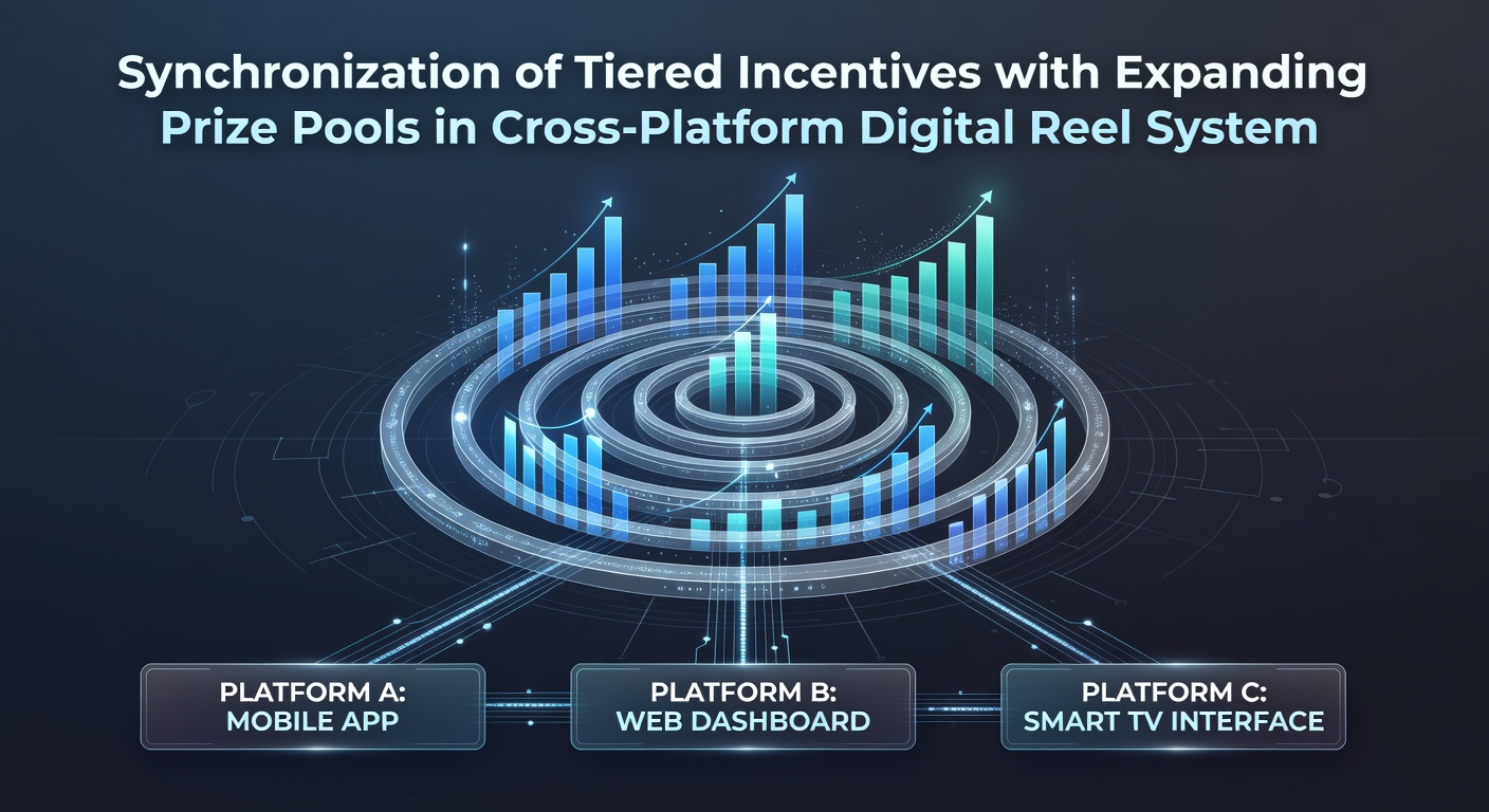 Technical dashboard showing real-time synchronization between incentive tiers and prize pool growth in reel systems